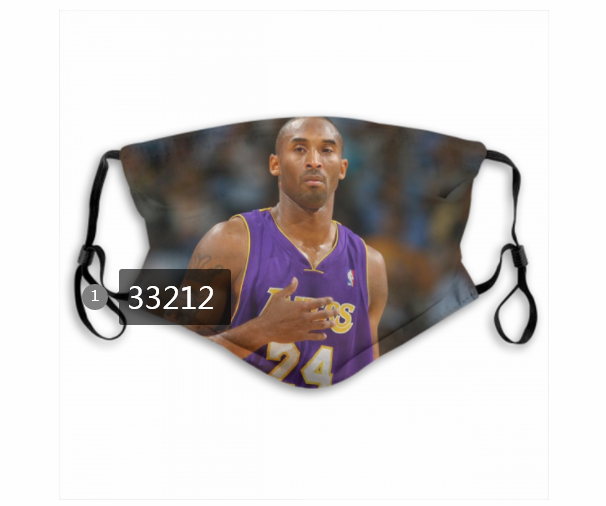 2021 NBA Los Angeles Lakers #24 kobe bryant 33212 Dust mask with filter